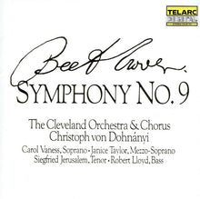 Laden Sie das Bild in den Galerie-Viewer, Beethoven*, The Cleveland Orchestra &amp; Chorus*, Christoph von Dohnányi, Carol Vaness, Janice Taylor (2), Siegfried Jerusalem, Robert Lloyd (4) : Symphony No. 9 (CD, Album, RE)
