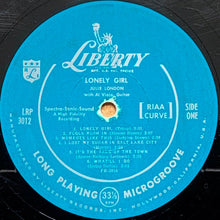 Charger l'image dans la galerie, Julie London : Lonely Girl (LP, Album, Mono, Scr)
