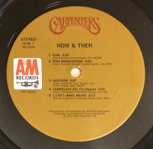 Load image into Gallery viewer, Carpenters : Now &amp; Then (LP, Album, San)
