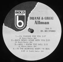 Charger l'image dans la galerie, Duane &amp; Greg Allman : Duane &amp; Greg Allman (LP, Album)
