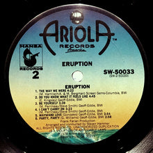 Laden Sie das Bild in den Galerie-Viewer, Eruption (4) Featuring Precious Wilson : Eruption (LP, Album, Ter)
