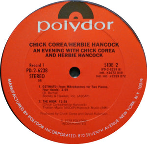 Chick Corea & Herbie Hancock : An Evening With Chick Corea & Herbie Hancock In Concert (2xLP, Album, Gat)