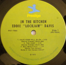 Laden Sie das Bild in den Galerie-Viewer, Eddie &quot;Lockjaw&quot; Davis : In The Kitchen (LP, Album, RE)
