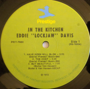 Eddie "Lockjaw" Davis : In The Kitchen (LP, Album, RE)