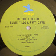 Laden Sie das Bild in den Galerie-Viewer, Eddie &quot;Lockjaw&quot; Davis : In The Kitchen (LP, Album, RE)
