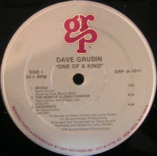 Load image into Gallery viewer, Dave Grusin : One Of A Kind (LP, Album, RE)
