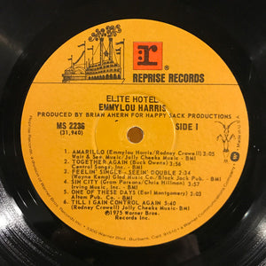Emmylou Harris : Elite Hotel (LP, Album, RE, Win)