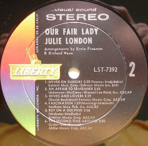 Julie London : Our Fair Lady (LP, Album)