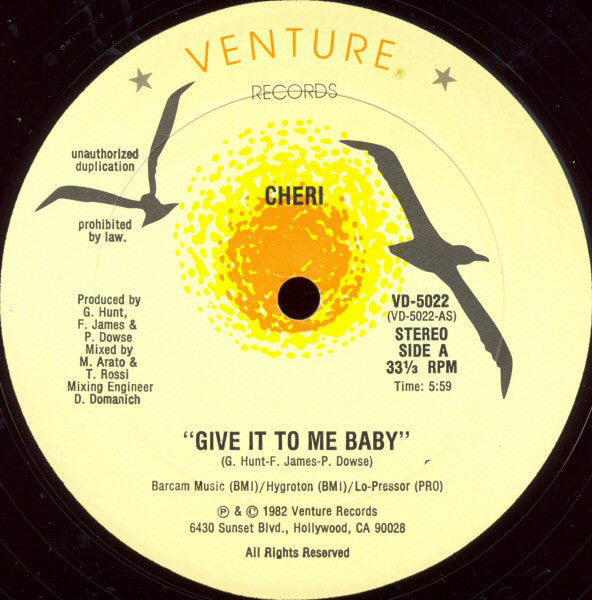 Cheri : Give It To Me Baby (12