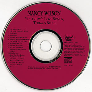 Nancy Wilson  /  Gerald Wilson's Orchestra* : Yesterday's Love Songs, Today's Blues (CD, Album, RE)