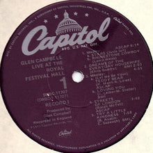 Load image into Gallery viewer, Glen Campbell With The Royal Philharmonic Orchestra : Live At The Royal Festival Hall (2xLP, Album, Los)
