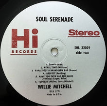 Laden Sie das Bild in den Galerie-Viewer, Willie Mitchell : Soul Serenade (LP, Album, RE)
