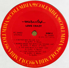 Load image into Gallery viewer, The Miracles : Love Crazy (LP, Album, Ter)
