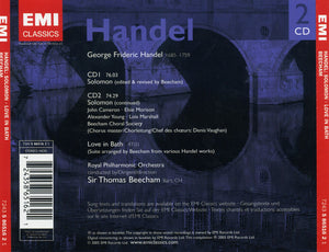 Handel* : Solomon - Love In Bath (2xCD, Comp)