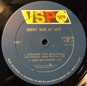 Buddy Rich : Buddy Rich At JATP (LP, Comp)