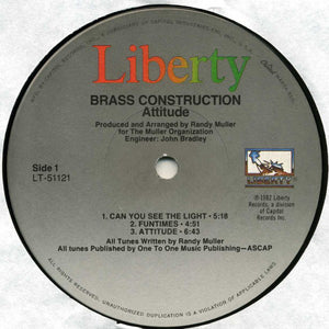Brass Construction : Attitudes (LP, Album)