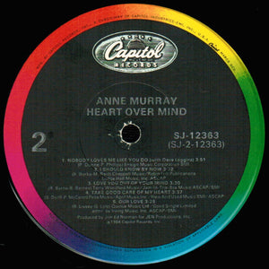 Anne Murray : Heart Over Mind (LP, Album, Jac)