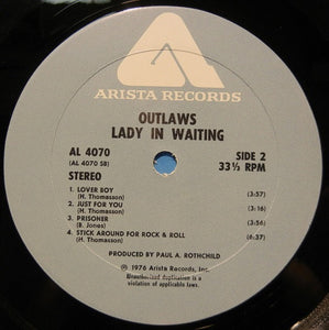 Outlaws : Lady In Waiting (LP, Album, Gat)