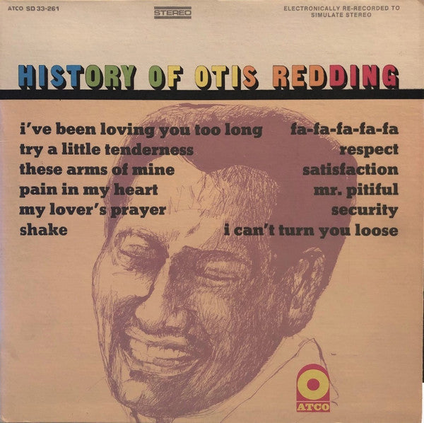 Otis Redding : History Of Otis Redding (LP, Comp, RE, Pre)
