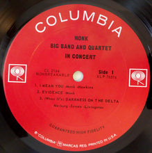 Load image into Gallery viewer, Monk* : Big Band And Quartet In Concert (LP, Album, Mono, Ter)
