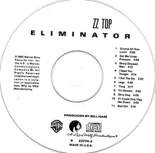 Load image into Gallery viewer, ZZ Top : Eliminator (CD, Album, RE, SRC)
