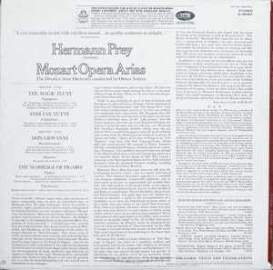 Mozart* - Hermann Prey, Dresden State Opera Orchestra* Conducted By Otmar Suitner : Mozart Arias From The Magic Flute / Don Giovanni / The Marriage Of Figaro / Cosi Fan Tutte (LP, Album)