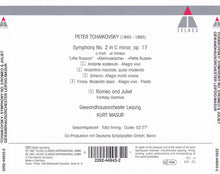 Laden Sie das Bild in den Galerie-Viewer, Tchaikovsky* : Kurt Masur, Gewandhausorchester Leipzig : Symphony No. 2 &quot;Little Russian&quot; / Romeo &amp; Juliet (CD, Album)
