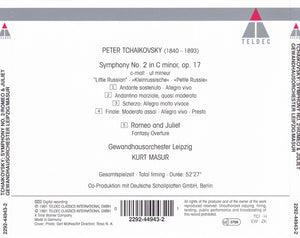 Tchaikovsky* : Kurt Masur, Gewandhausorchester Leipzig : Symphony No. 2 "Little Russian" / Romeo & Juliet (CD, Album)