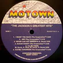 Load image into Gallery viewer, The Jackson 5 : Greatest Hits  (LP, Comp, RE, RM)
