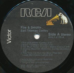 Earl Thomas Conley : Fire & Smoke (LP, Album)