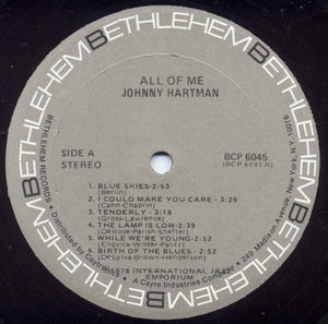 Johnny Hartman : All Of Me (LP, RE)