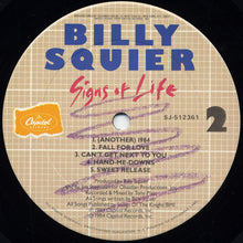 Load image into Gallery viewer, Billy Squier : Signs Of Life (LP, Album, Club)
