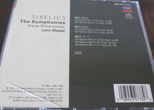 Laden Sie das Bild in den Galerie-Viewer, Sibelius* / Wiener Philharmoniker, Lorin Maazel : The Symphonies (3xCD, Comp, RE)
