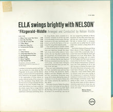 Laden Sie das Bild in den Galerie-Viewer, Fitzgerald* - Riddle* : Ella Swings Brightly With Nelson (LP, Album, Mono, MGM)
