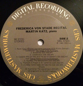 Frederica von Stade : Live! (LP)