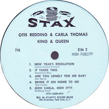 Laden Sie das Bild in den Galerie-Viewer, Otis Redding &amp; Carla Thomas : King &amp; Queen (LP, Album, Mono, MO )
