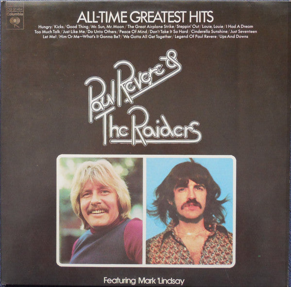 Paul Revere & The Raiders : All-Time Greatest Hits (2xLP, Comp, Car)