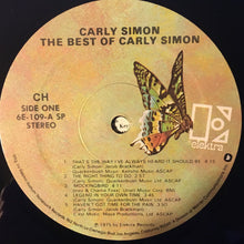 Load image into Gallery viewer, Carly Simon : The Best Of Carly Simon (LP, Comp, Club, RE, SP )
