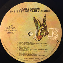 Load image into Gallery viewer, Carly Simon : The Best Of Carly Simon (LP, Comp, Club, RE, SP )
