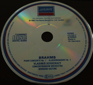 Brahms* - Vladimir Ashkenazy, Concertgebouw Orchestra*, Bernard Haitink : Piano Concerto No. 1 (CD, Album)