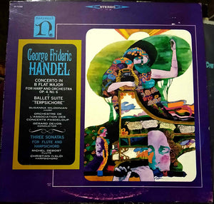 George Frideric Handel* : Concerto In B Flat Major For Harp And Orchestra Op. 4 No. 6 / Ballet Suite "Terpsichore" / Three Sonatas For Flute And Harpsichord (LP, Bla)