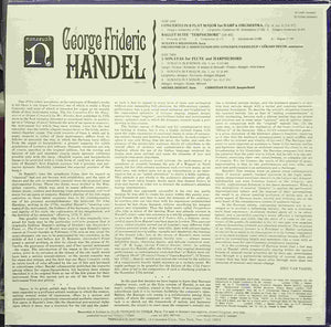 George Frideric Handel* : Concerto In B Flat Major For Harp And Orchestra Op. 4 No. 6 / Ballet Suite "Terpsichore" / Three Sonatas For Flute And Harpsichord (LP, Bla)
