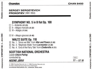 Prokofiev* - Scottish National Orchestra*, Neeme Järvi : Symphony No. 5 In B Flat Op. 100 / Three Waltzes Op. 110 (CD)