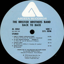 Laden Sie das Bild in den Galerie-Viewer, The Brecker Brothers Band* : Back To Back (LP, Album)
