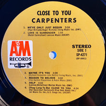 Load image into Gallery viewer, Carpenters : Close To You (LP, Album, Mon)
