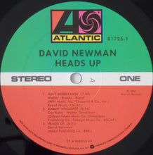 Load image into Gallery viewer, David Newman* : Heads Up (LP, Album)
