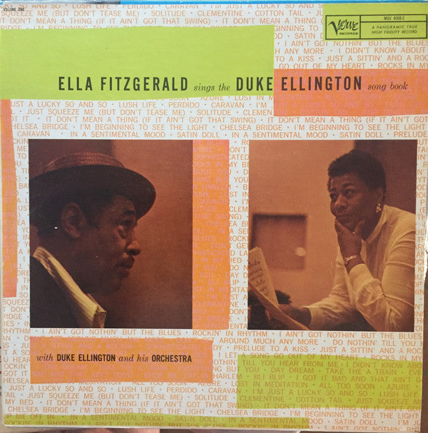 Ella Fitzgerald : Ella Fitzgerald Sings The Duke Ellington Song Book, Volume One (2xLP, Album, Mono)