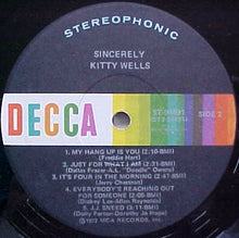 Load image into Gallery viewer, Kitty Wells : Sincerely (LP, Club)
