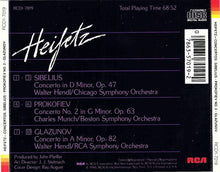 Charger l'image dans la galerie, Sibelius* · Prokofiev* · Glazunov* – Heifetz* : Concertos (CD, Comp, RM)
