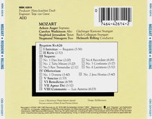 Charger l&#39;image dans la galerie, Wolfgang Amadeus Mozart, Arleen Auger, Carolyn Watkinson, Siegfried Jerusalem, Siegmund Nimsgern, Gächinger Kantorei Stuttgart, Bachcollegium Stuttgart, Helmuth Rilling : Requiem (CD, Album, RE)
